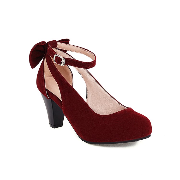 Sweet Bow Round Toe Low Cut Flat Shoes for Women