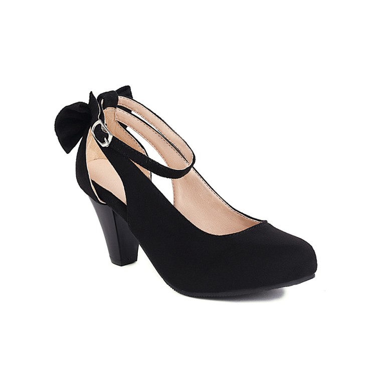 Sweet Bow Round Toe Low Cut Flat Shoes for Women - Image 3