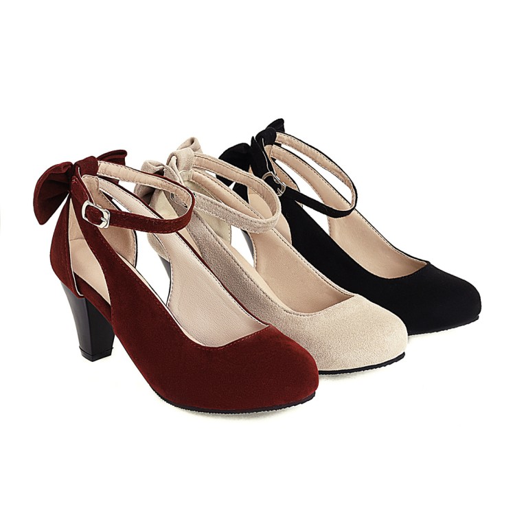 Sweet Bow Round Toe Low Cut Flat Shoes for Women - Image 4